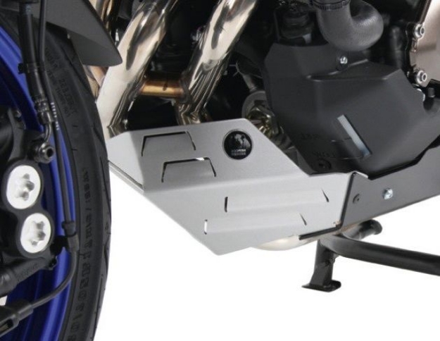 Afbeeldingen van Carterplaat aluminium zwart/zilver Hepco&Becker Yamaha MT-09 Tracer / GT '18-'20