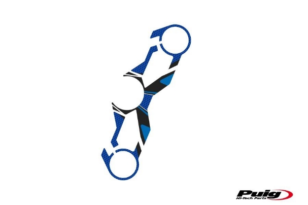 Afbeeldingen van Kroonplaatcover model Radikal voor Kawasaki Ninja 250SL '15-'16-Blauw