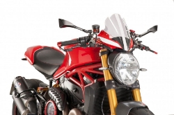 Afbeeldingen van Vervangingsruit naked bike Puig Ducati Monster 1200/ S/ R '16-/ Monster 797 '17-