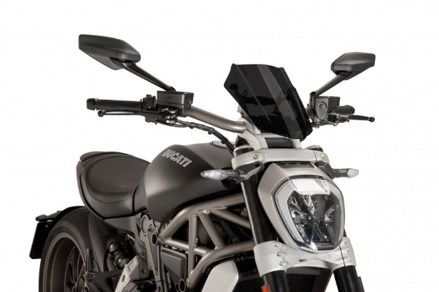 Afbeeldingen van Vervangingsruit Naked Bike Sport Puig Ducati Diavel '16--donker getint