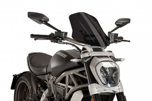 Afbeeldingen van Vervangingsruit naked bike touring Puig Ducati X Diavel '16--donker getint