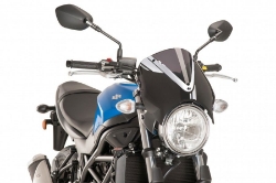 Afbeeldingen van Windscherm zwart Naked New Generation Puig Suzuki SV650 '16-