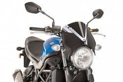 Afbeeldingen van Windscherm zwart Naked New Generation Puig Suzuki SV650 '16-