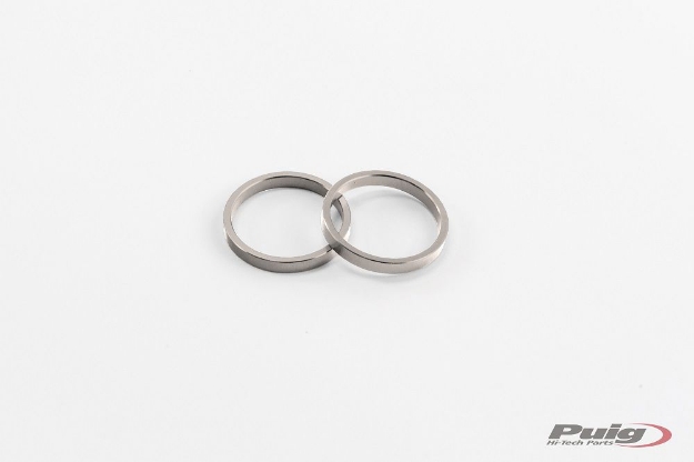 Afbeeldingen van Losse zilvere ring voor trillingsdempers Puig model SHORT WITH RING (set van 2 stuks)