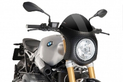 Afbeeldingen van Vervangingsruit retro fairing met CARBON LOOK kuipje Puig BMW R NineT '14-