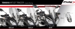 Afbeeldingen van Vervangingsruit Puig Jetstream Yamaha MT-07 Tracer '16-19 -zwart