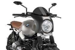 Afbeeldingen van Vervangingsruit retro fairing met zwart kuipje Puig BMW R Nine T Scrambler '16-