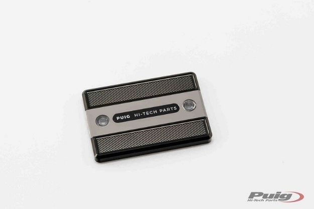 Afbeeldingen van Remvloeistofreservoircover diverse Yamaha modellen Puig-Zilver