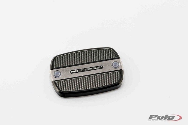 Afbeeldingen van Remvloeistofreservoircover Yamaha T-Max 500 '08-'11/ T-Max 530 '12-'16 Puig-Zilver