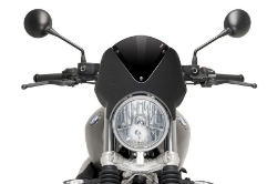 Afbeeldingen van Vervangingsruit retrovision met carbon look kuipje Puig BMW R NineT Scrambler '16-