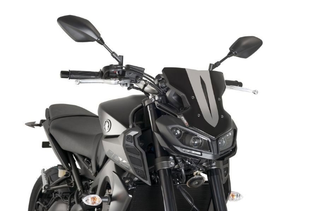 Afbeeldingen van Vervangingsruit naked bike Sport Puig Yamaha MT-09 '17-20 -zwart
