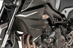 Afbeeldingen van Side cover panels Puig (set) mat zwart voor radiateur Yamaha MT-09/SP '17-