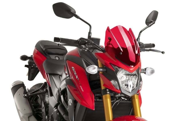 Afbeeldingen van Vervangingsruit naked bike Sport Suzuki GSX-S750 '17--rood
