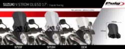 Afbeeldingen van Vervangingsruit touring met opzetruitje licht getint Puig Suzuki DL650 V-Strom DL650XT '17-