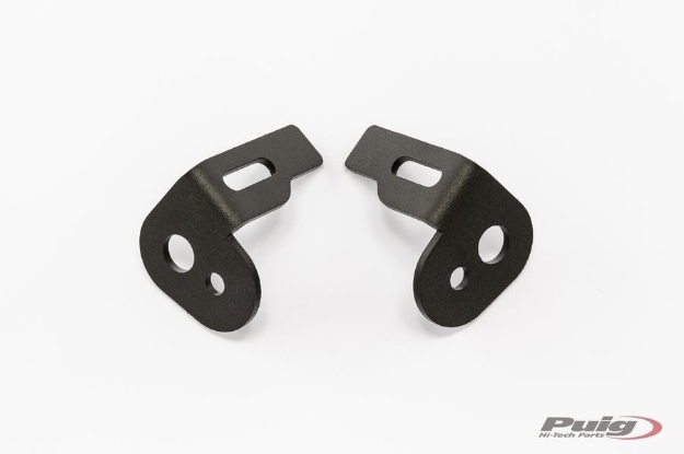 Afbeeldingen van Knipperlichtbeugeltjes Puig kentekenplaathouder Honda Fireblade/SP/2 / CB125/300R/CBR650R / X-ADV