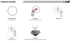 Afbeeldingen van Stuureind spiegel model Tracker zwart Puig (per stuk)