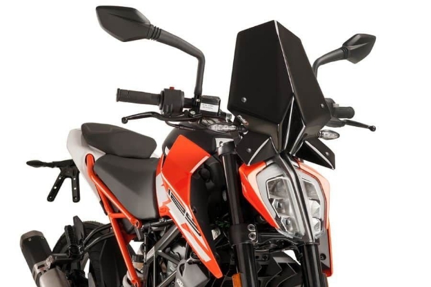 Afbeeldingen van Vervangingsruit naked bike Sport Puig KTM Duke 125/390 '17--zwart
