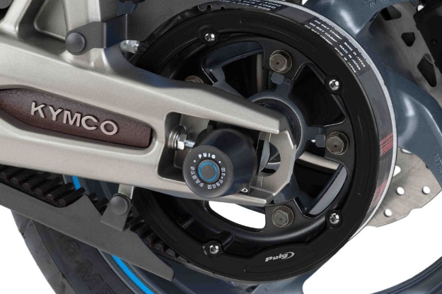 Afbeeldingen van Tandriemcover Puig Kymco AK550 '17--Zwart