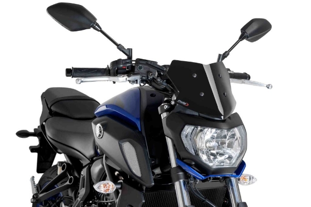 Afbeeldingen van Vervangingsruit naked bike Sport Puig Yamaha MT-07 '18--zwart