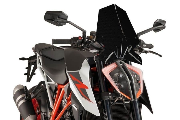 Afbeeldingen van Vervangingsruit naked bike Sport Puig KTM Superduke 1290 R '17--carbon look