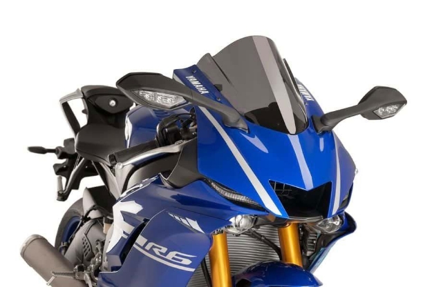 Afbeeldingen van Vervangingsruit Puig Z-Racing Yamaha YZF-R6 '17- / R7 '22- donker getint