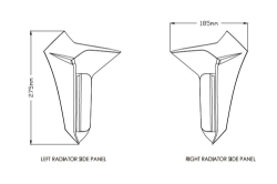 Afbeeldingen van Side cover panels Puig (set) voor radiateur Yamaha MT-07 '18-
