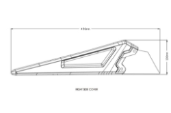 Afbeeldingen van Side cover panel rear spoiler links Puig BMW F750GS '18- mat zwart