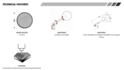 Afbeeldingen van Stuurspiegel model Retro links zwart Puig