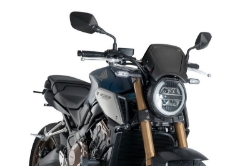 Afbeeldingen van Front Plate ABS zwart Puig Honda CB650R '19- / CB1000R '18-