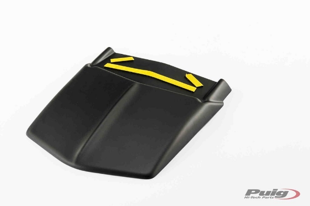 Afbeeldingen van Achterspatbord verlenger mat zwart voor het originele spatbord Yamaha YFZ-R6 '05-'20