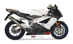 Afbeeldingen van MIVV X-cone RVS demper Aprilia RSV1000 '04-08 / Tuono '06-10