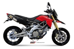 Afbeeldingen van MIVV Suono Steel Black RVS dempers Aprilia Dorsoduro 750 '08-