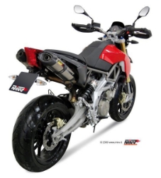 Afbeeldingen van MIVV Suono Steel Black RVS dempers Aprilia Dorsoduro 750 '08-