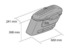 Afbeeldingen van Side case model American rechts Custom Acces