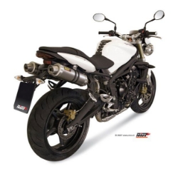 Afbeeldingen van MIVV GP steel black dempers Triumph Street Triple 675 '07-'12