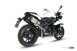 Afbeeldingen van MIVV Suono Steel RVS dempers Triumph Speed Triple 1050 '11-15