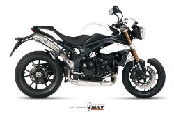 Afbeeldingen van MIVV Ghibli RVS demper Triumph Speed Triple 1050 '11-15 (HIGH)