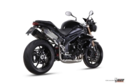 Afbeeldingen van MIVV Speed Edge steel black RVS demper Triumph Speed Triple 1050 '11-15