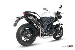 Afbeeldingen van MIVV GP steel black dempers Triumph Speed Triple '11-