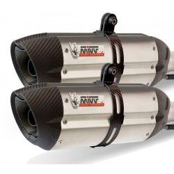 Afbeeldingen van MIVV Suono Steel RVS dempers (set van 2) Triumph Speed Triple 1050 '16-