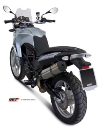 Afbeeldingen van MIVV Suono Steel Black RVS demper BMW F650/800GS '08-