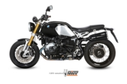 Afbeeldingen van MIVV X-cone Plus RVS dempers zwart High Level BMW R nineT '14-
