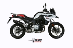 Afbeeldingen van MIVV Suono Steel Black RVS dempers BMW F750/850GS '18-