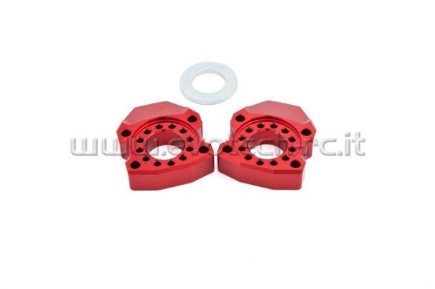Afbeeldingen van Kettingspanners Evotech Kawasaki ER6-N '12-'16/ Z900 RS '18--Rood