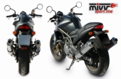 Afbeeldingen van MIVV Oval Classic titanium demperset (small) Cagiva Raptor 1000 '00-