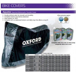 Afbeeldingen van Motorhoes Aquatex Oxford  - Essential Motorcycle/Scooter cover