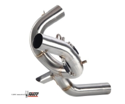 Afbeeldingen van MIVV Suono Steel Black RVS demper Ducati Multistrada 1200/ ST ABS '10- (INCL CAT VERV)