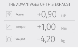 Afbeeldingen van MIVV MK3 Black RVS Ducati M821 / M1200 '14-16
