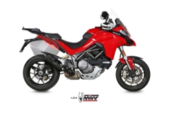 Afbeeldingen van MIVV Suono Steel Black RVS demper Ducati Multistrada 1200/1260 met E keur