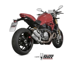 Afbeeldingen van MIVV MK3 RVS dubbele demper Ducati M821 / M1200 ’17-